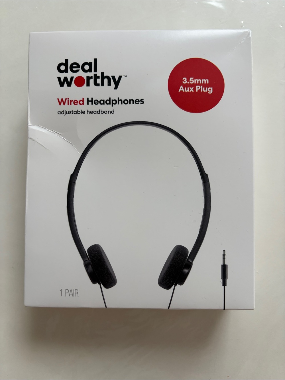 NIB Deal Worthy Wired Headphones - Black